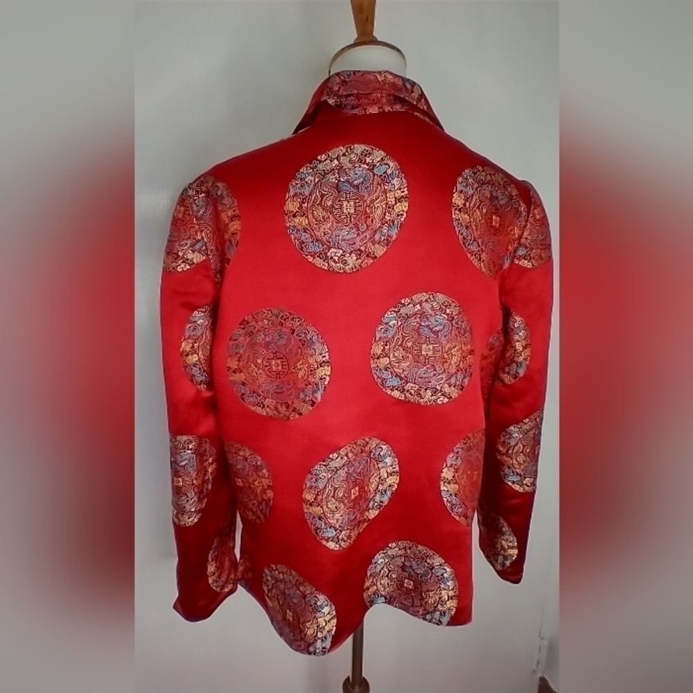 VINTAGE MANDALA SILK JACKET - Picture 3 of 6